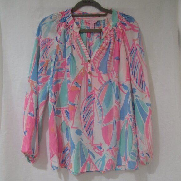Lilly Pulitzer XS Out To See Elsa Tunic Shirt - Picture 1 of 8